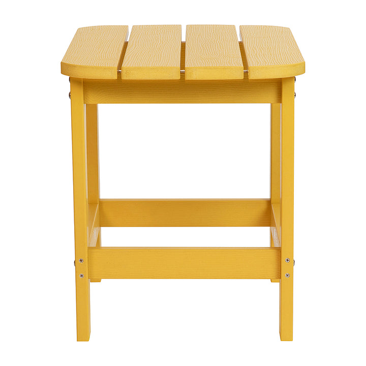 Flash Furniture - Charlestown Classic Adirondack Side Table - Yellow_3