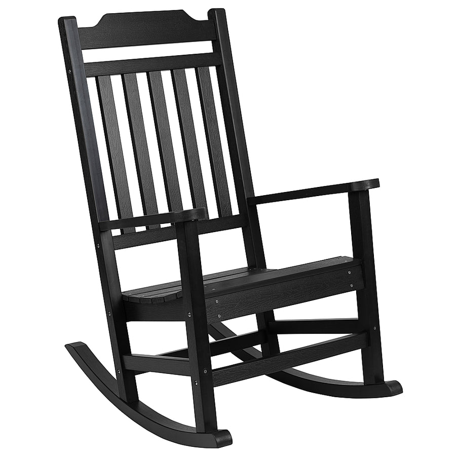 Flash Furniture - Winston Rocking Patio Chair - Black_0