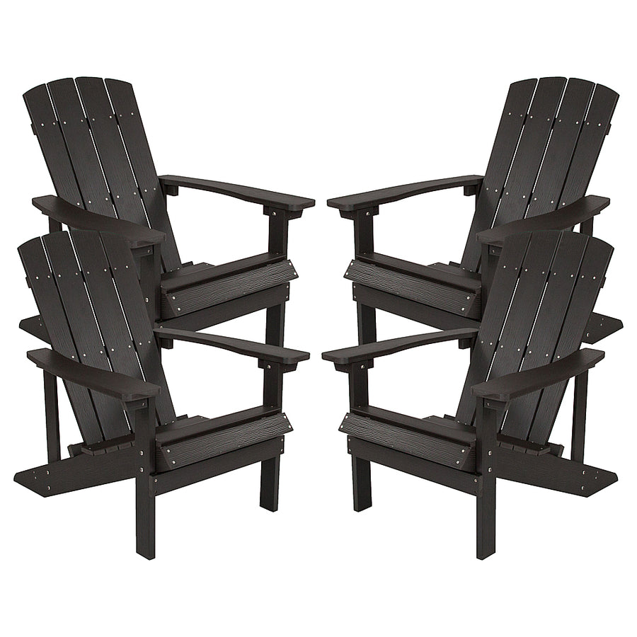Flash Furniture - Charlestown Adirondack Chair (set of 4) - Slate Gray_0