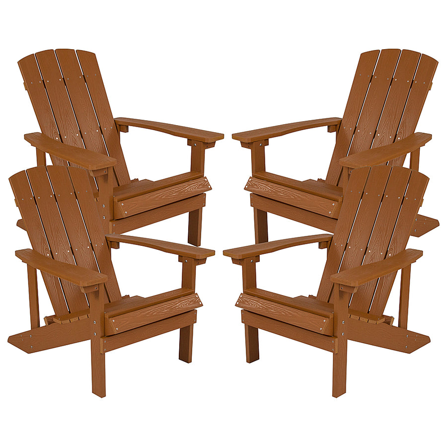 Flash Furniture - Charlestown Adirondack Chair (set of 4) - Teak_0