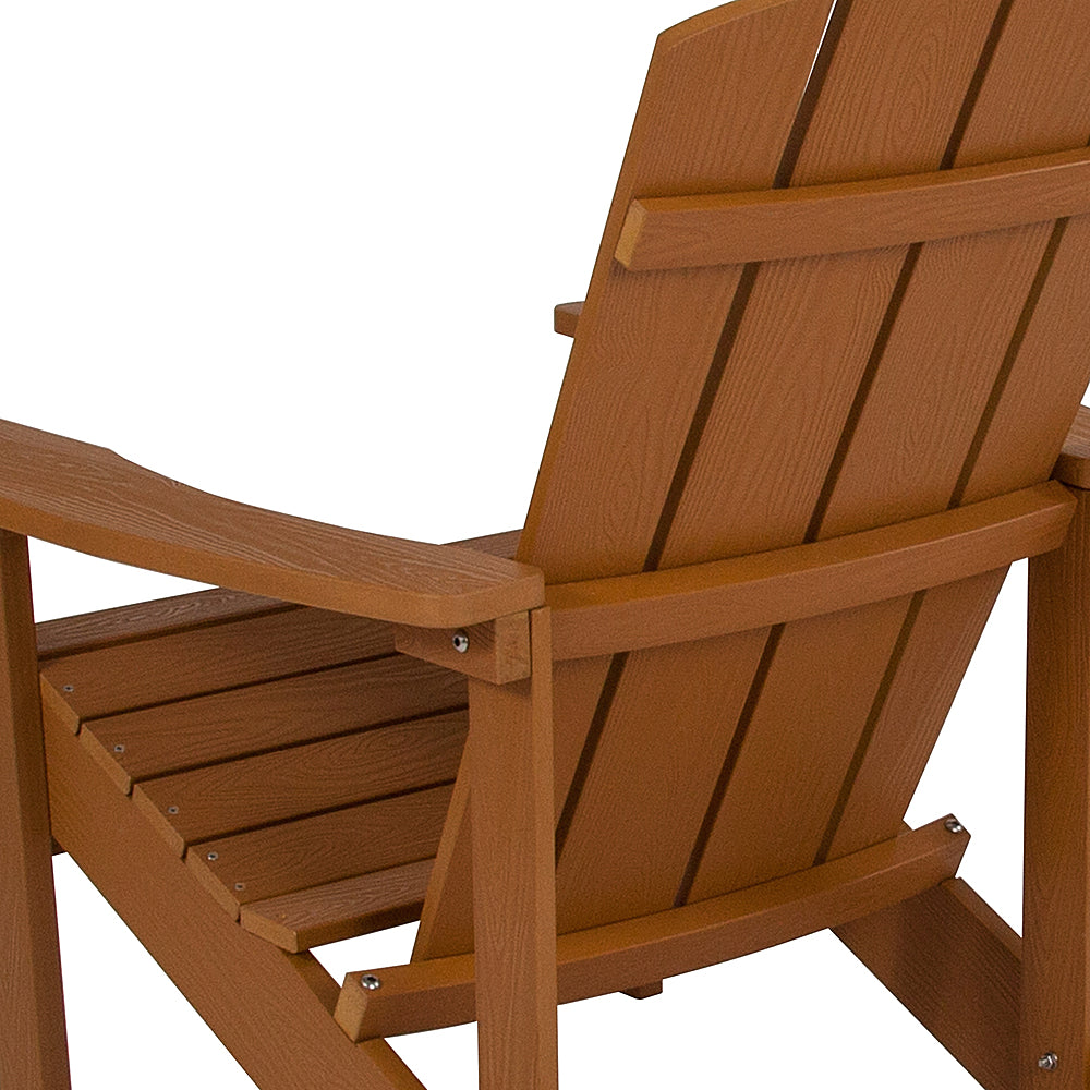 Flash Furniture - Charlestown Adirondack Chair (set of 4) - Teak_1