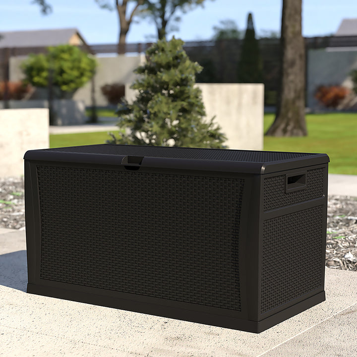 Flash Furniture - Nobu 120 Gallon Patio Storage Box - Black_7