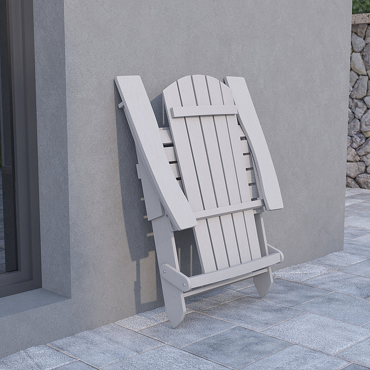 Flash Furniture - Charlestown Adirondack Chair - Gray_6