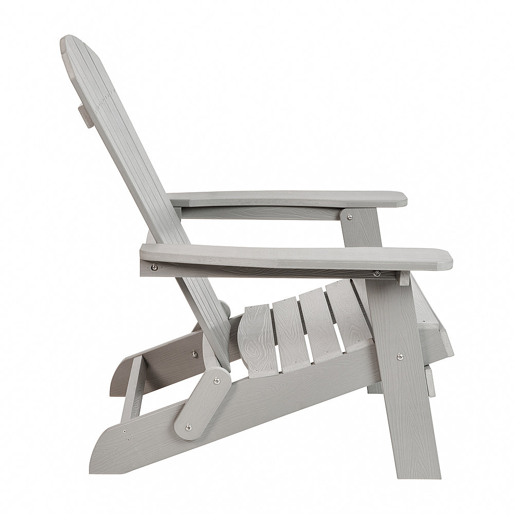 Flash Furniture - Charlestown Adirondack Chair - Gray_2