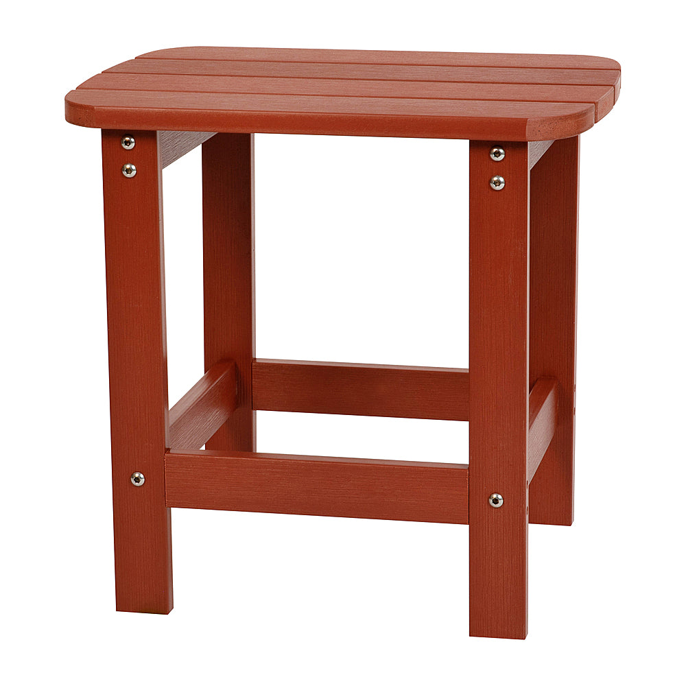 Flash Furniture - Charlestown Classic Adirondack Side Table - Red_0