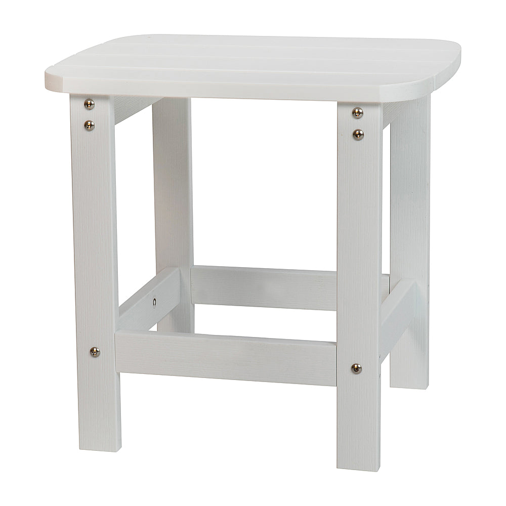 Flash Furniture - Charlestown Classic Adirondack Side Table - White_0