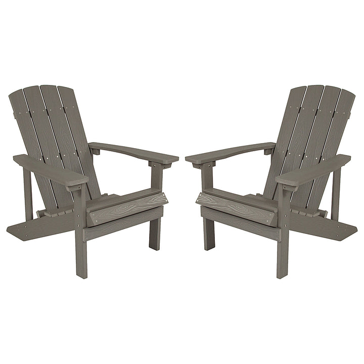 Flash Furniture - Charlestown Adirondack Chair (set of 2) - Gray_0