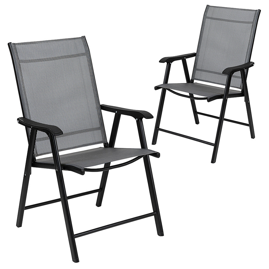 Flash Furniture - Paladin Patio Chair (set of 2) - Gray_0