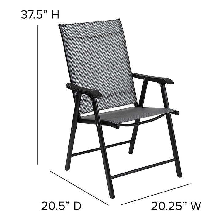 Flash Furniture - Paladin Patio Chair (set of 2) - Gray_6