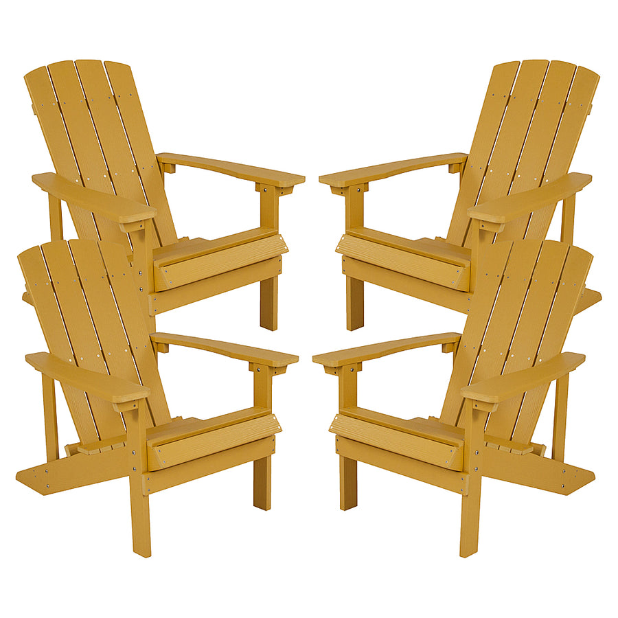 Flash Furniture - Charlestown Adirondack Chair (set of 4) - Yellow_0