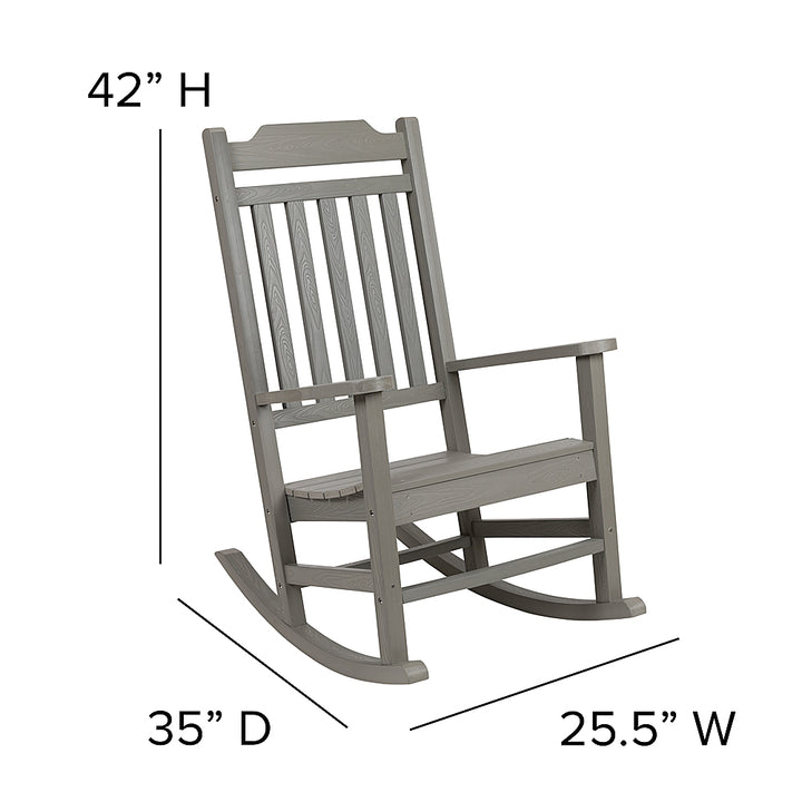 Flash Furniture - Winston Rocking Patio Chair (set of 2) - Gray_5