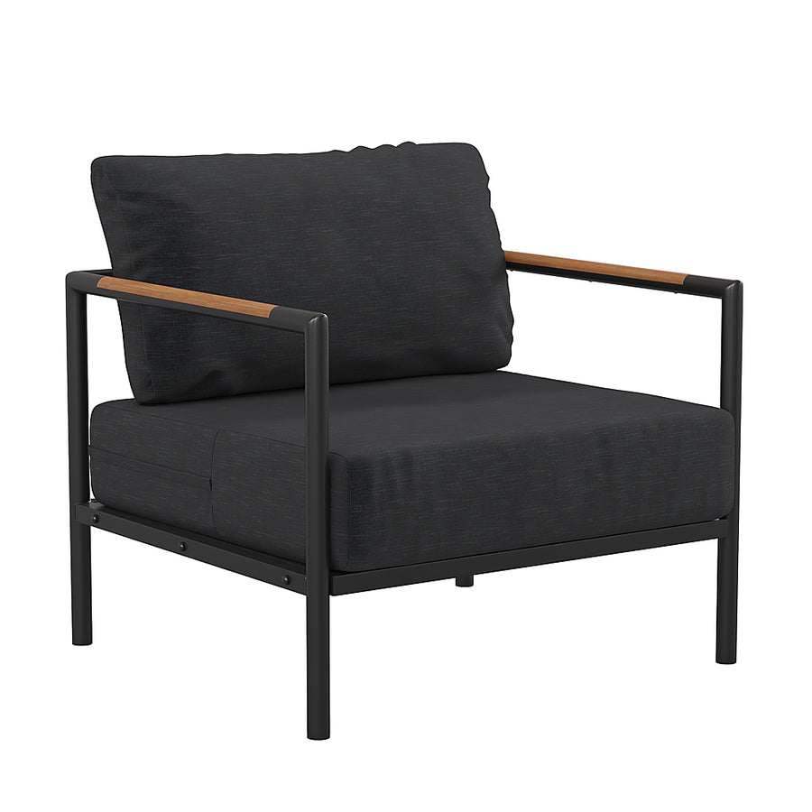 Flash Furniture - Lea Patio Lounge Chair - Charcoal_0