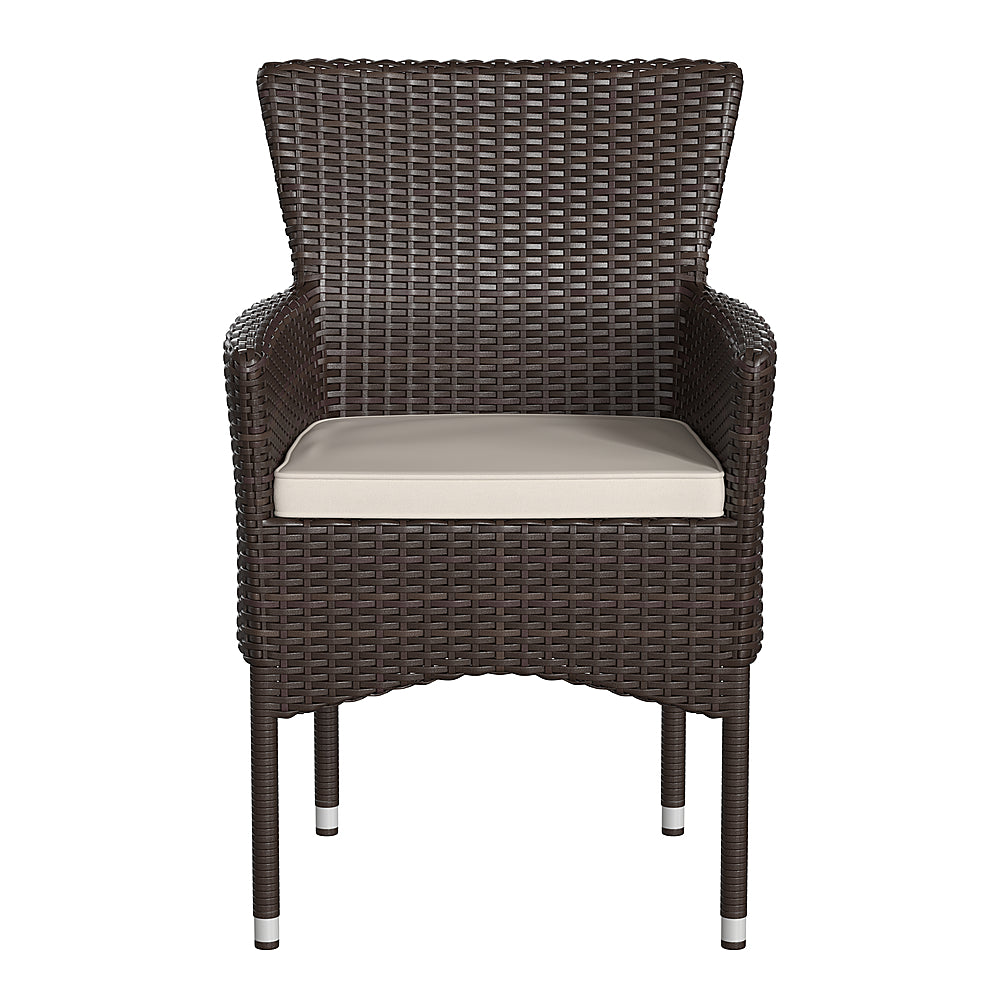 Flash Furniture - Maxim Patio Chair (set of 2) - Espresso/Cream_8