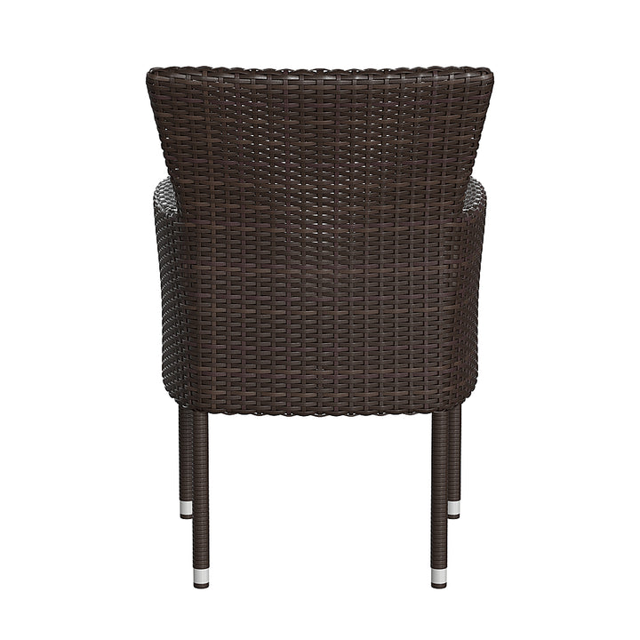 Flash Furniture - Maxim Patio Chair (set of 2) - Espresso/Cream_5