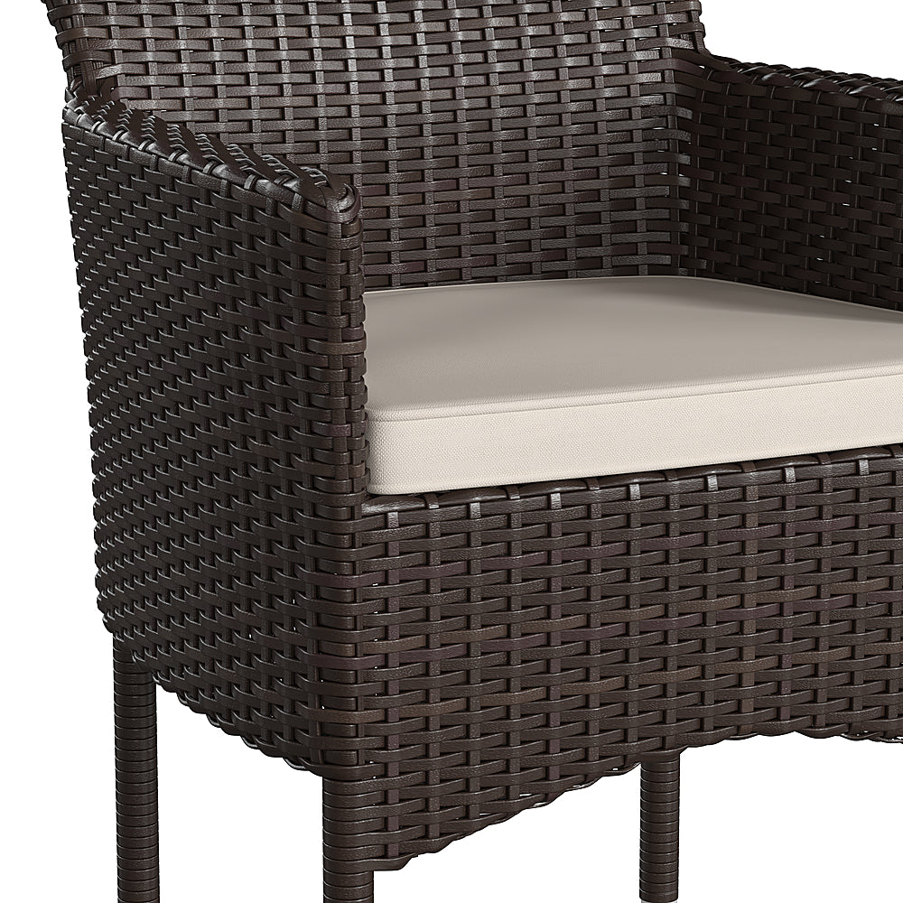 Flash Furniture - Maxim Patio Chair (set of 2) - Espresso/Cream_3