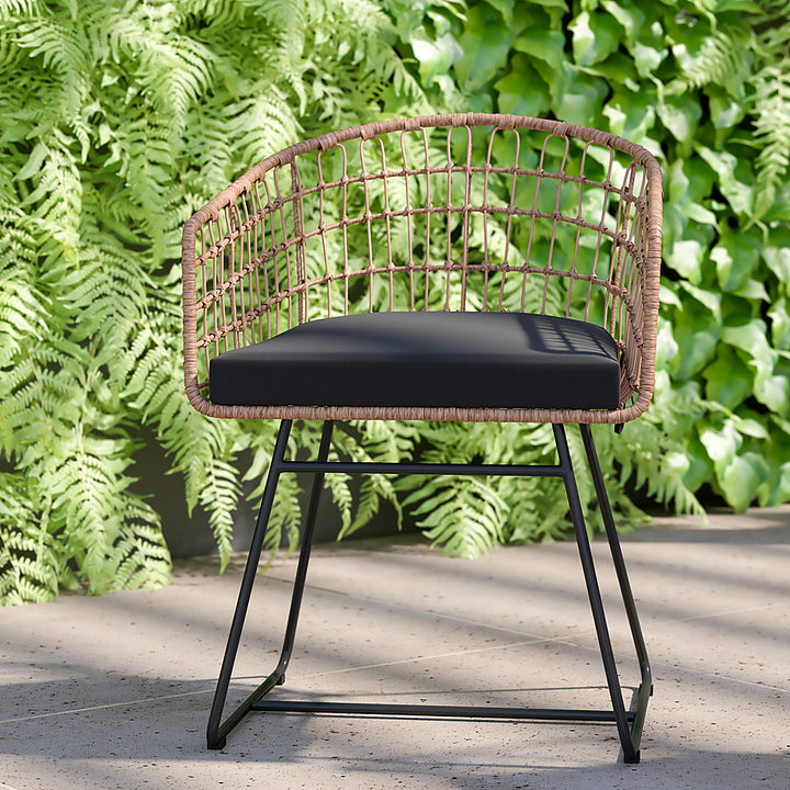 Flash Furniture - Devon Patio Lounge Chair - Natural/Black_6