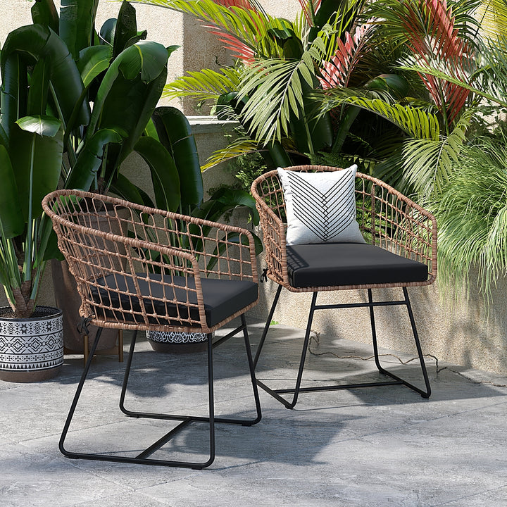 Flash Furniture - Devon Patio Lounge Chair - Natural/Black_5