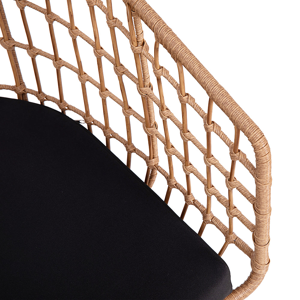 Flash Furniture - Devon Patio Lounge Chair - Natural/Black_2
