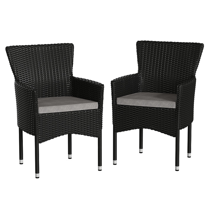 Flash Furniture - Maxim Patio Chair (set of 2) - Black/Gray_0