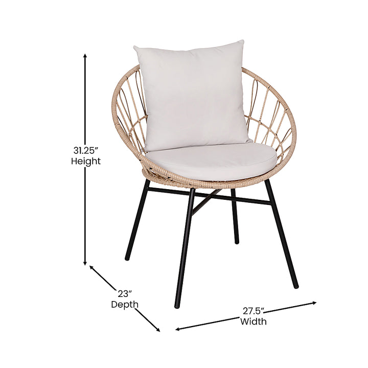 Flash Furniture - Devon Patio Lounge Chair - Tan/Light Gray_6