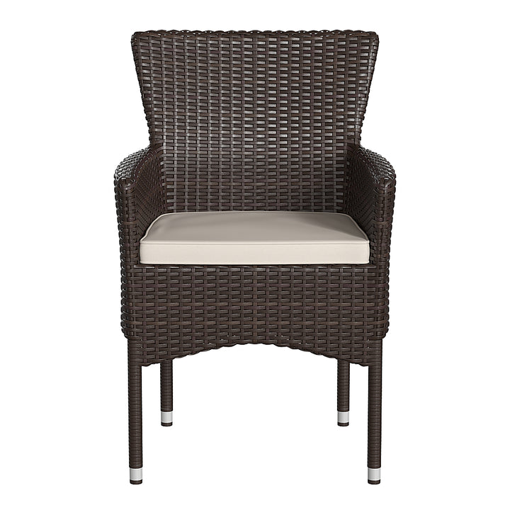 Flash Furniture - Maxim Patio Chair (set of 4) - Espresso/Cream_8