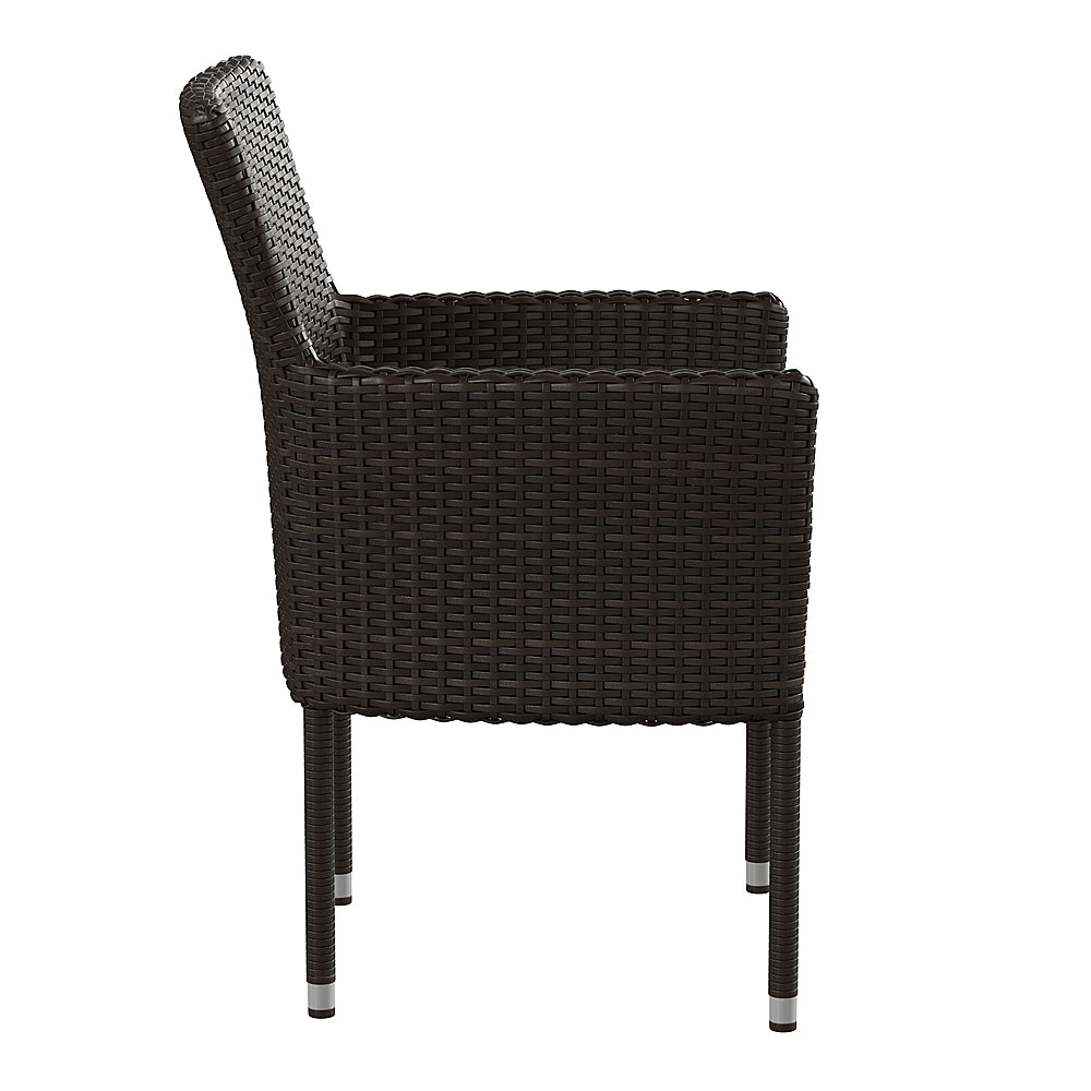 Flash Furniture - Maxim Patio Chair (set of 4) - Espresso/Cream_2