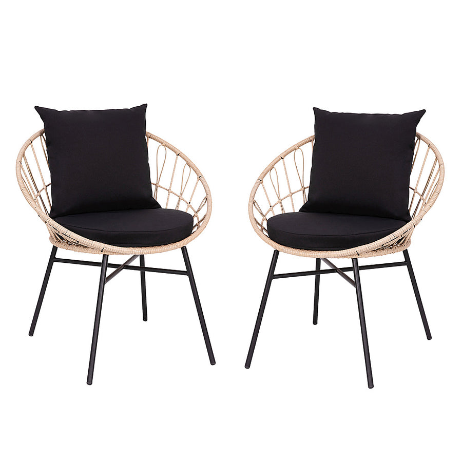 Flash Furniture - Devon Patio Lounge Chair - Tan/Black_0