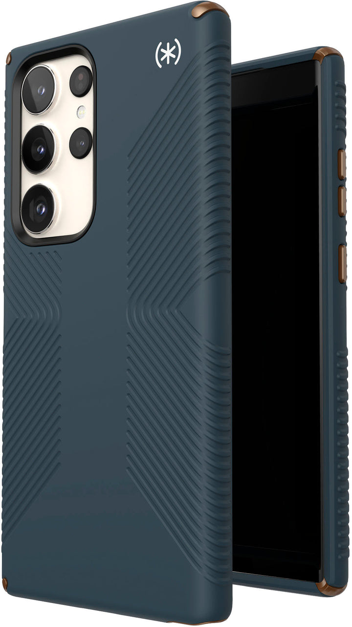 Speck - Presidio2 Grip Case for Samsung Galaxy S23 Ultra - Charcoal Grey/Cool Bronze/White_3