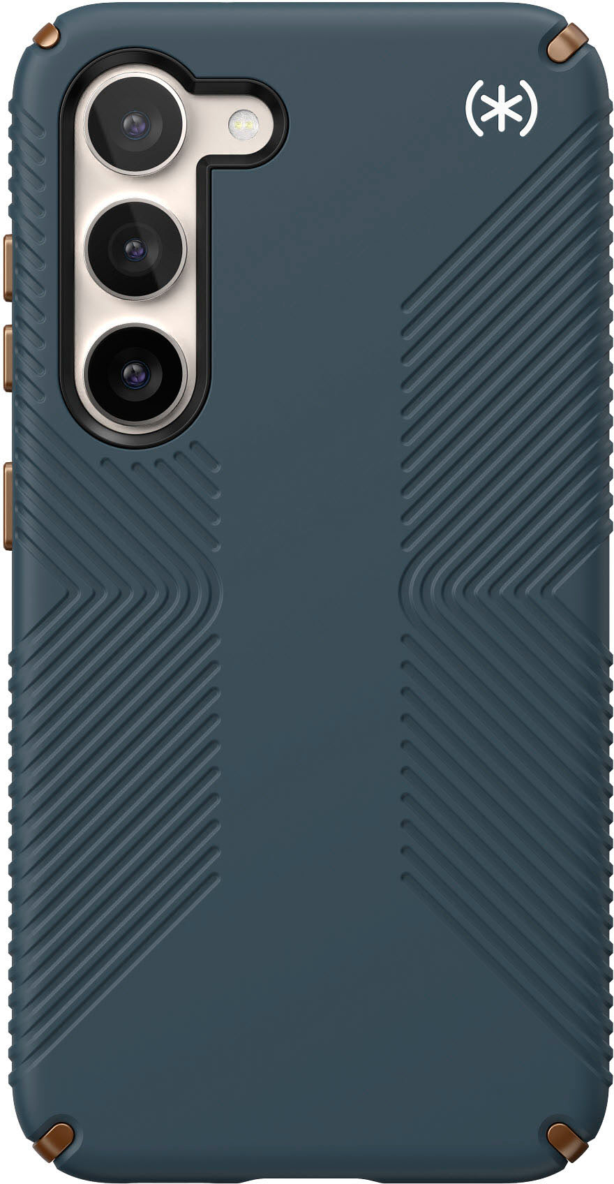 Speck - Presidio2 Grip Case for Samsung Galaxy S23 - Charcoal Grey/Cool Bronze/White_0