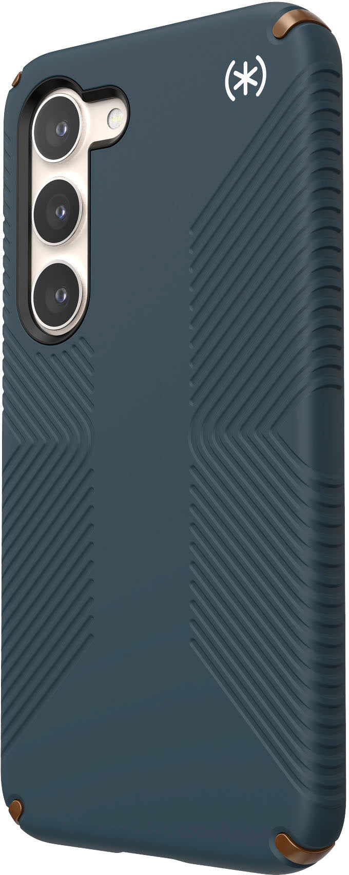 Speck - Presidio2 Grip Case for Samsung Galaxy S23 - Charcoal Grey/Cool Bronze/White_1