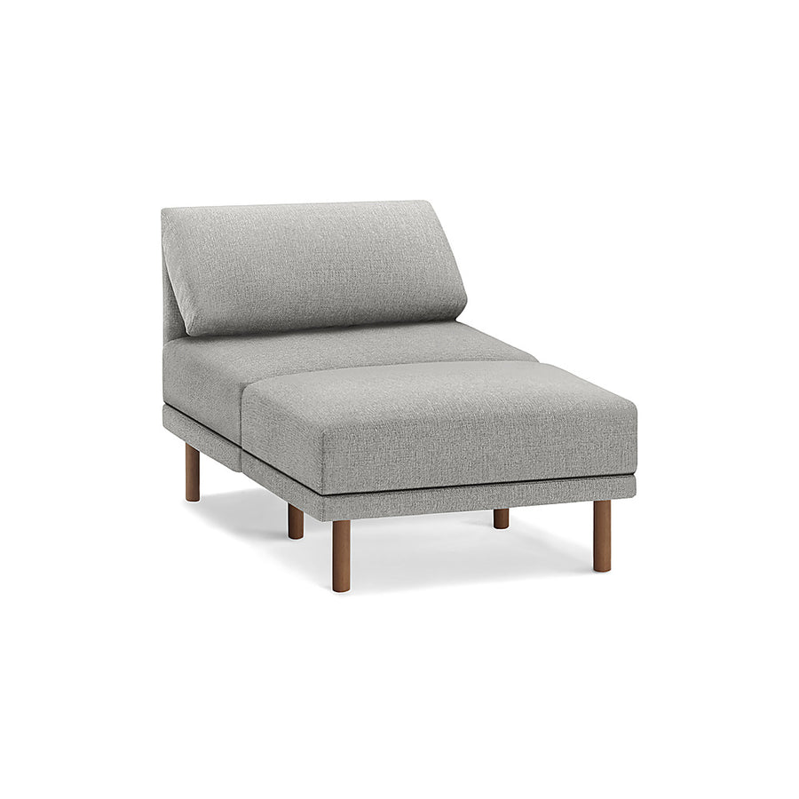 Burrow - Contemporary Range Armchair with Attachable Ottoman - Stone Gray_0