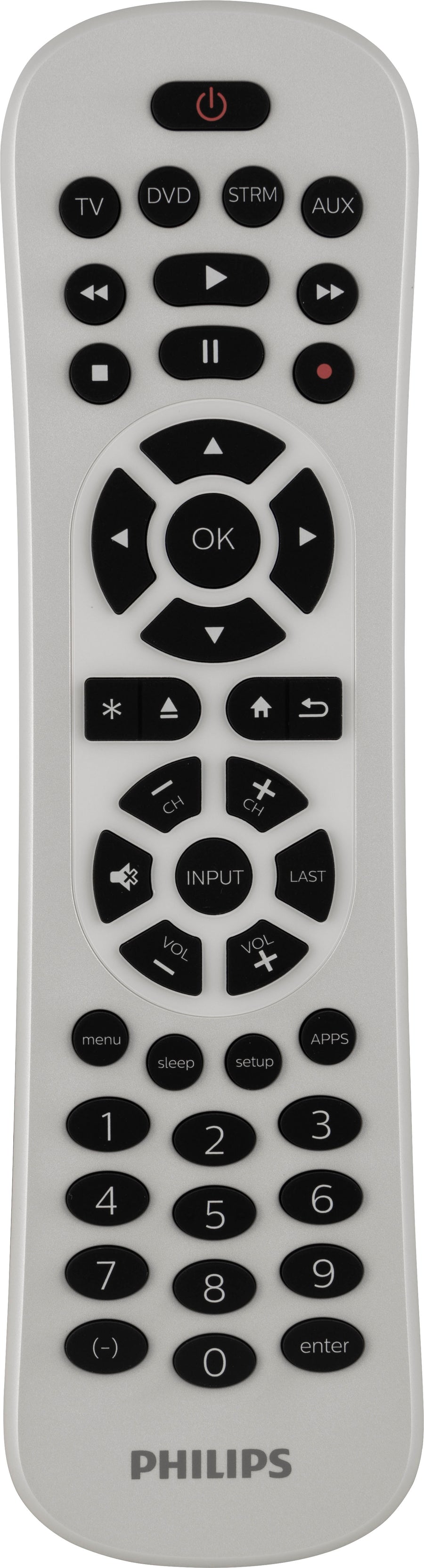 Philips - 4-Device Backlit Universal Remote, White_0