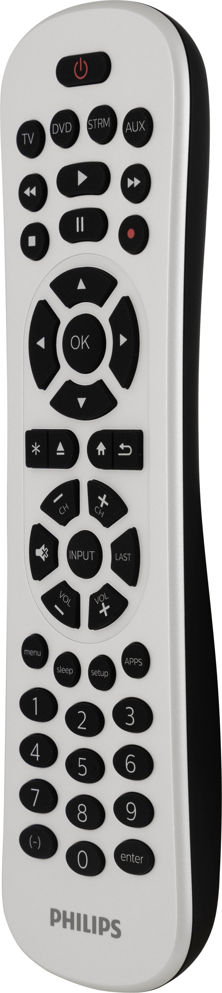 Philips - 4-Device Backlit Universal Remote, White_2