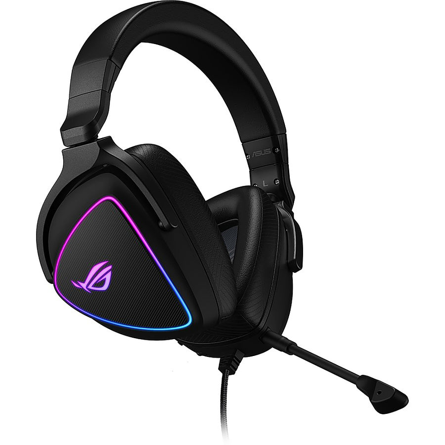 ASUS - ROG Delta S Wired Gaming Headset for PC, MAC, Switch, Playstation, and others with AI noise-canceling mic - Black_0
