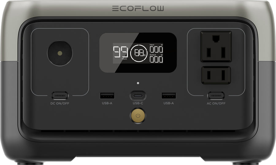 EcoFlow - RIVER 2 Portable Power Station - Black_0