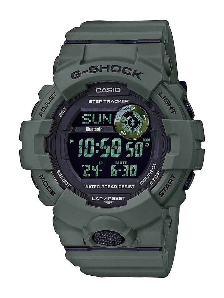 Casio - Men's G-Shock Power Trainer with Bluetooth Mobile Link 49mm Watch - Green_0