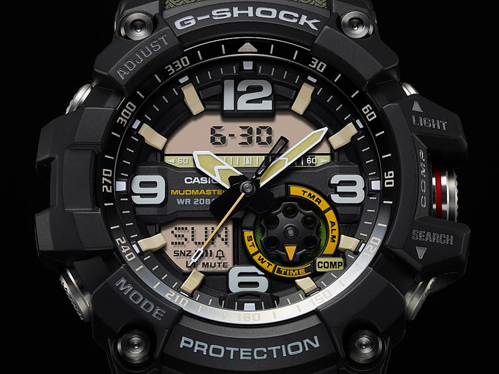 Casio - Men's G-Shock Mudmaster Twin-Sensor Analog-Digital 55mm Watch - Green_6