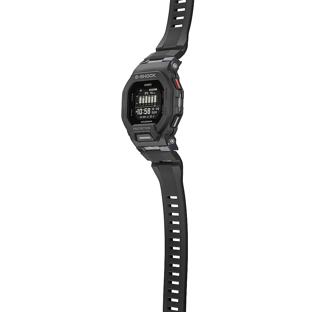 Casio - Men's G-Shock Power Trainer with Bluetooth Mobile Link 46mm Watch - Black_7