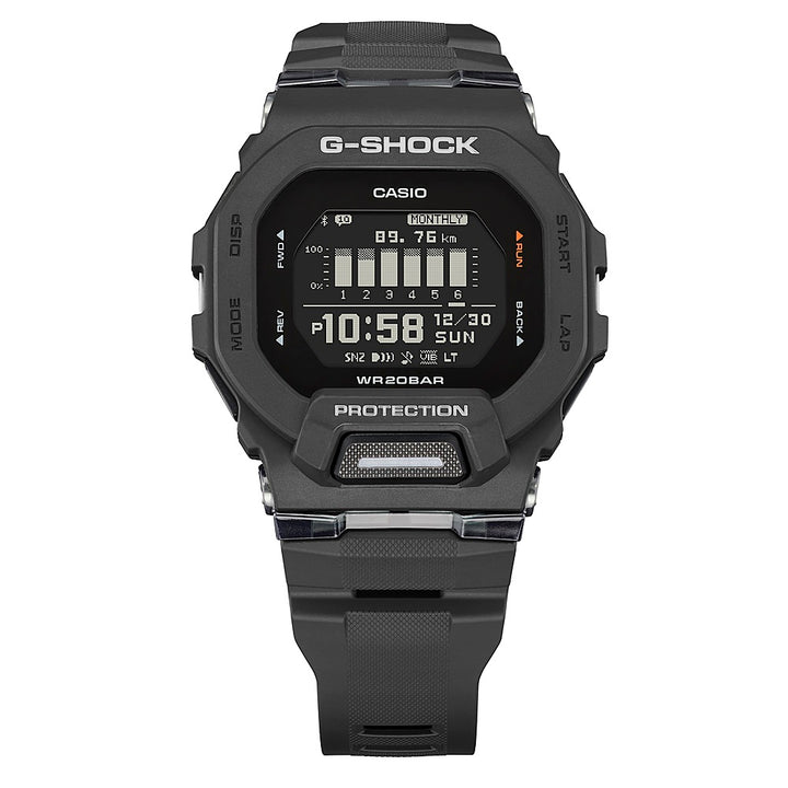 Casio - Men's G-Shock Power Trainer with Bluetooth Mobile Link 46mm Watch - Black_6