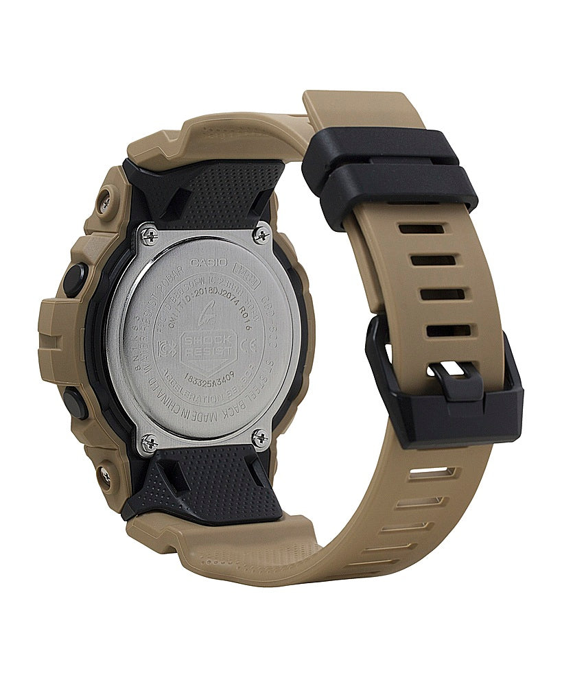 Casio - Men's G-Shock Power Trainer with Bluetooth Mobile Link 49mm Watch - Tan_1