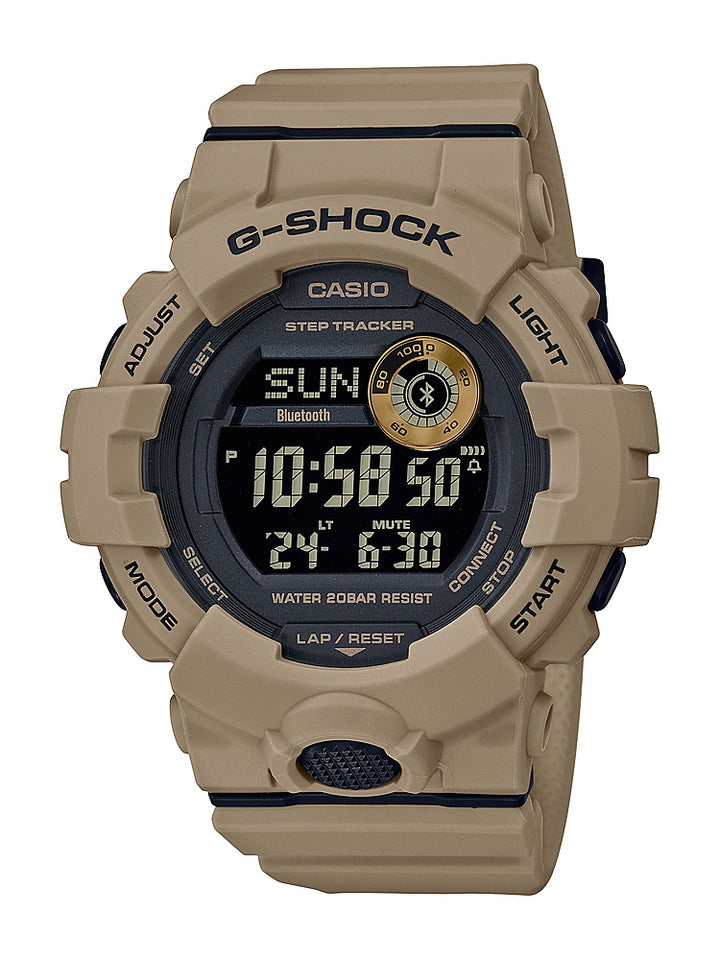 Casio - Men's G-Shock Power Trainer with Bluetooth Mobile Link 49mm Watch - Tan_0