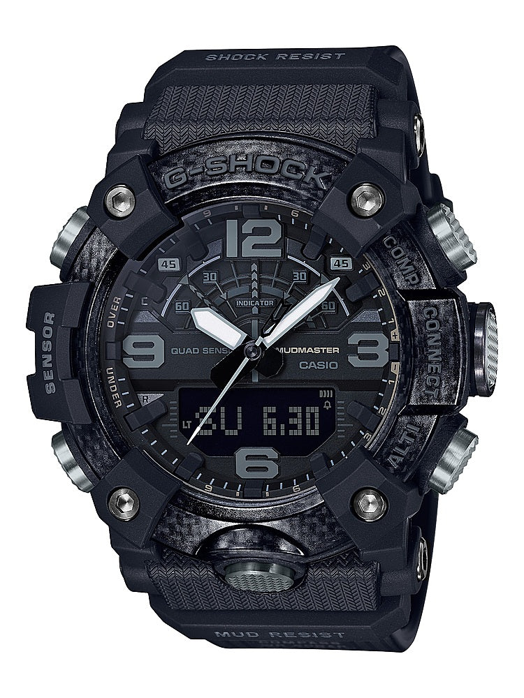Casio - Men's G-Shock Mudmaster Triple-Sensor Analog-Digital Mobile Link 51mm Watch - Black_0