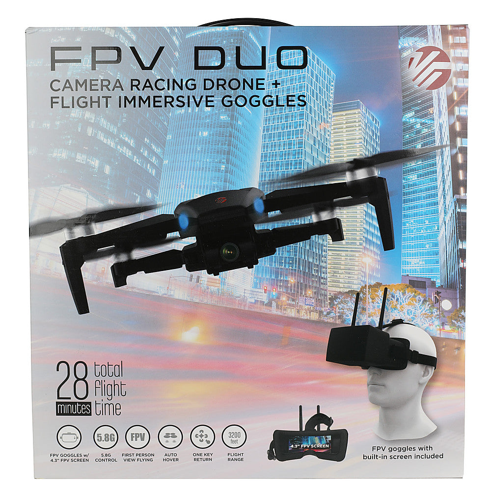 Vivitar - VTI FPV Duo Camera Racing Drone - Black_3
