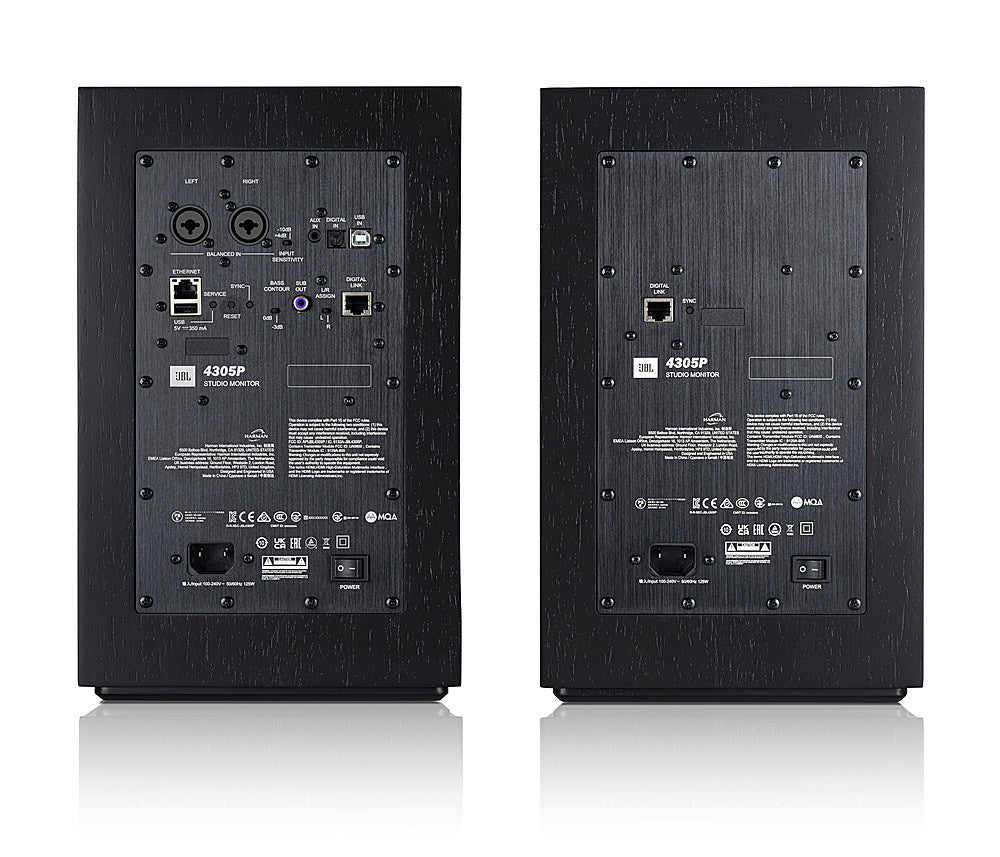 JBL - 4305P 5-1/4" Hi-Res 300W Wireless 2-Way Bookshelf Speakers (Pair) - Black_3