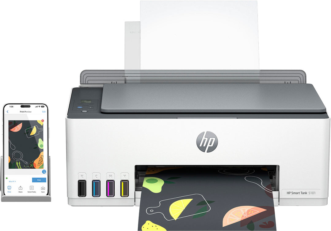 HP - Smart Tank 5101 Wireless All-In-One Supertank Inkjet Printer with up to 2 Years of Ink Included - White_4