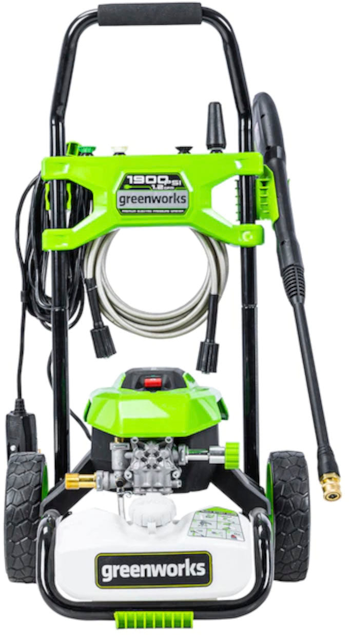 Greenworks - Electric Pressure Washer up to 1900 PSI at 1.2 GPM - Green_1