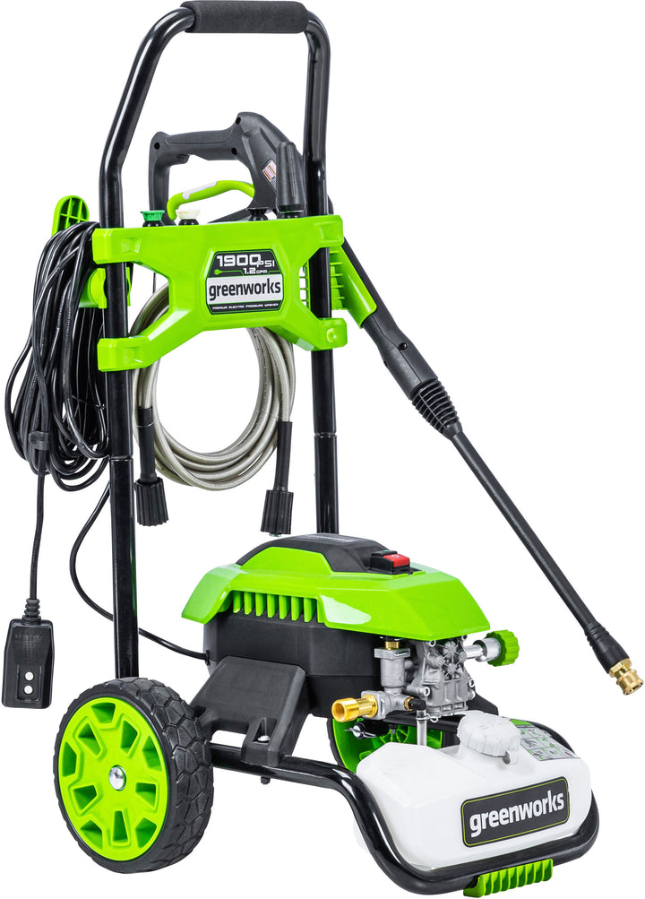 Greenworks - Electric Pressure Washer up to 1900 PSI at 1.2 GPM - Green_8
