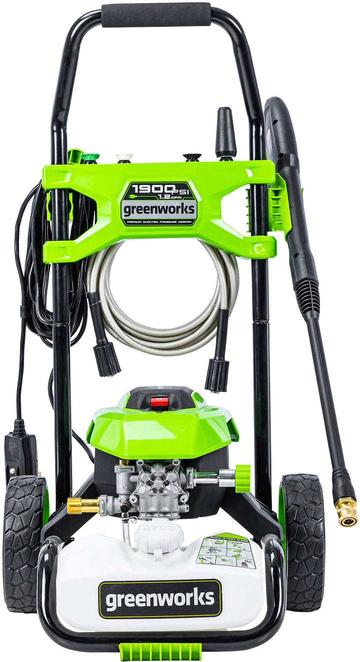 Greenworks - Electric Pressure Washer up to 1900 PSI at 1.2 GPM - Green_5