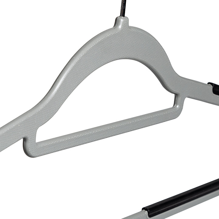 Honey-Can-Do - Rubber Grip No-Slip Plastic Hangers 50pk - Gray_7
