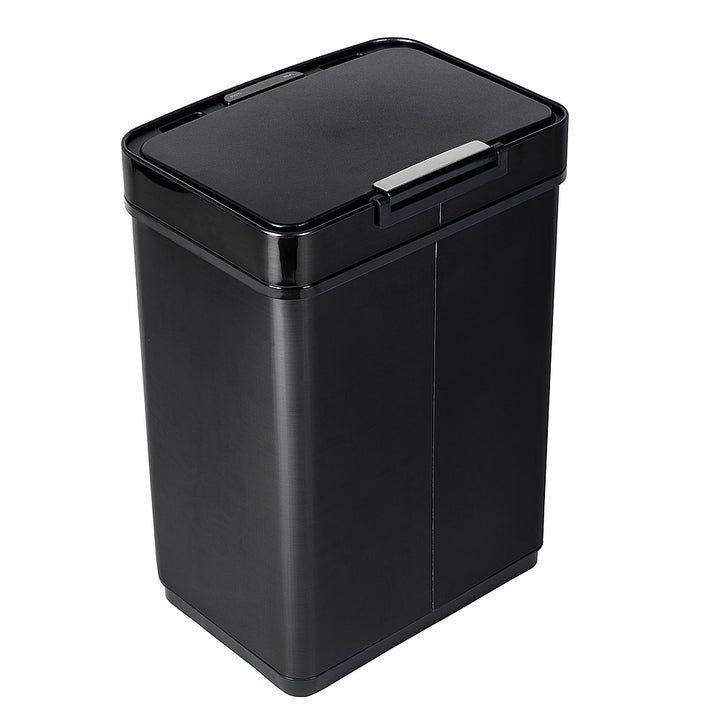 Honey-Can-Do - 50 Liter Stainless Steel Sensor Trash Can - Black_1